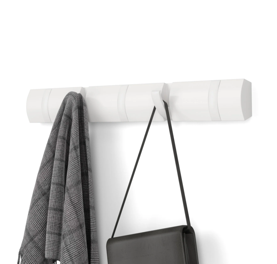 Wieszak Umbra Flip 5, Flip Hook 5, wiesza nowoczesny, wieszak do przedpokoju ładny, wieszak elegancki, wieszak ścienny