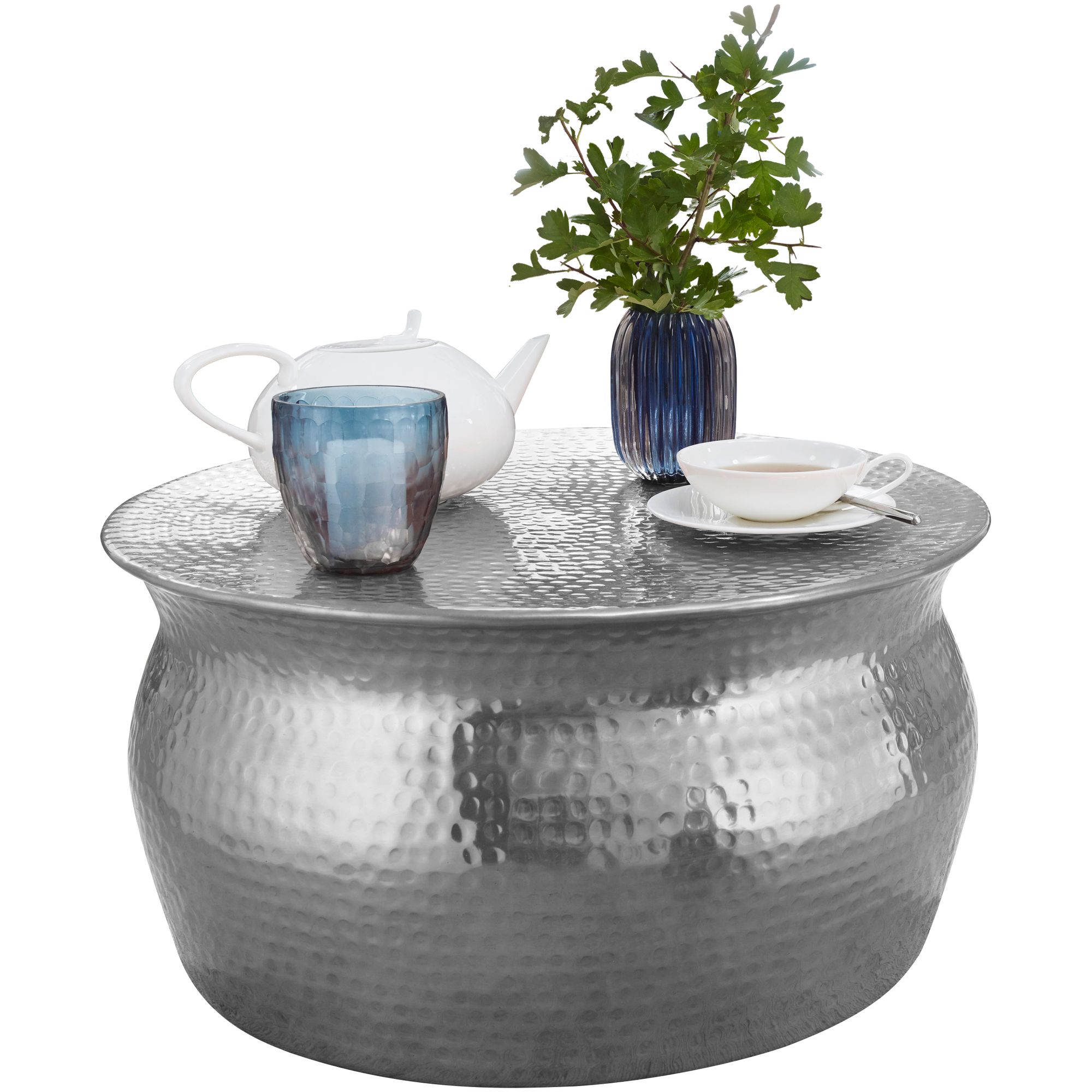 stolik boczny Karam, stolik aluminiowy, stolik pomocniczy, stolik do salonu