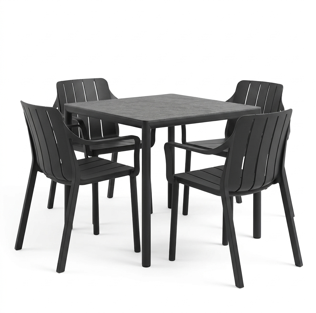 stół Piave, Nardi, stół ogrodowy, stół na taras, stół z laminatu, stół aluminiowy, stół odporny na warunki atmosferyczne, odporny na deszcz, odporny na pleśń, odporny na UV, nowoczesny stół, włoski design
