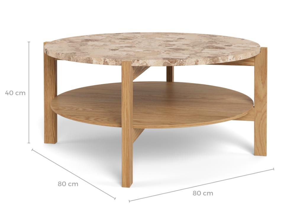 stolik kawowy Dorsett, stolik kawowy Actona, stolik z marmurowym blatem, stolik marmurowy, stolik do salonu, nowoczesny design