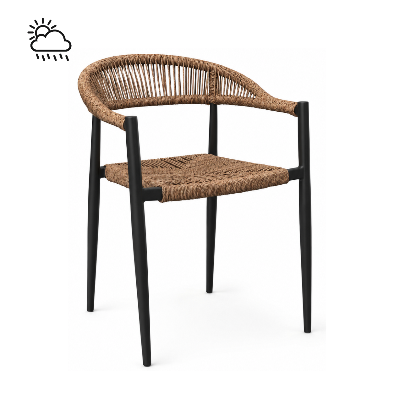 krzesło Paloma, krzesło ogrodowe, krzesło tarasowe, krzesło odporne na warunki atmosferyczne, nowoczesny design