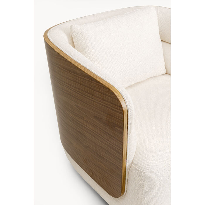fotel Marc, fotel obrotowy, fotel tapicerowany, Kare Design, fotel do salonu, ergonomiczny fotel