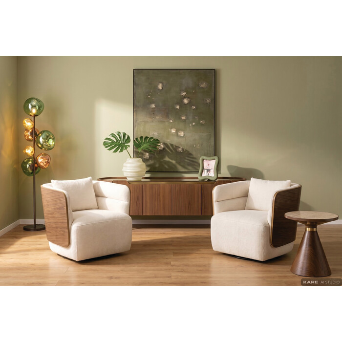 fotel Marc, fotel obrotowy, fotel tapicerowany, Kare Design, fotel do salonu, ergonomiczny fotel