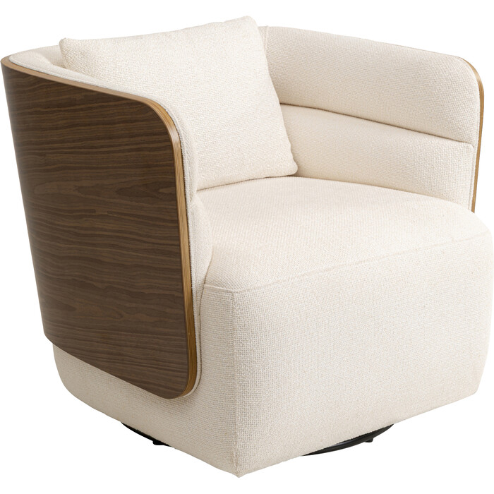 fotel Marc, fotel obrotowy, fotel tapicerowany, Kare Design, fotel do salonu, ergonomiczny fotel