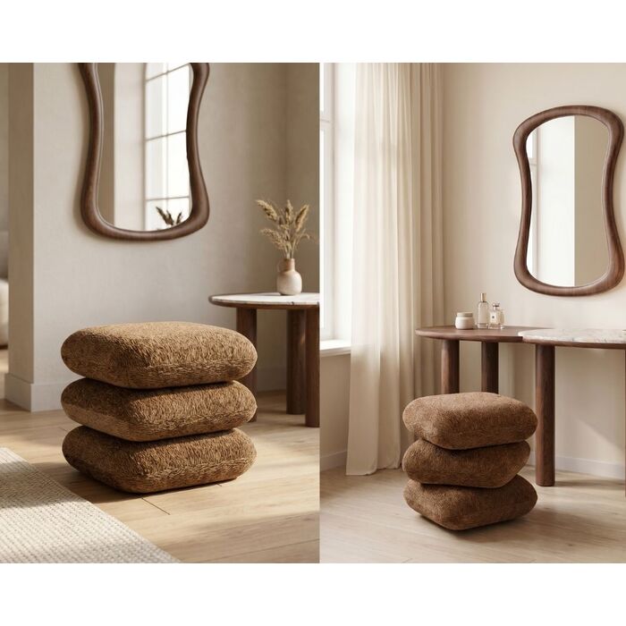 pufa Pepino, pufa tapicerowana, Kare Design, pufa do salonu, ergonomiczna pufa