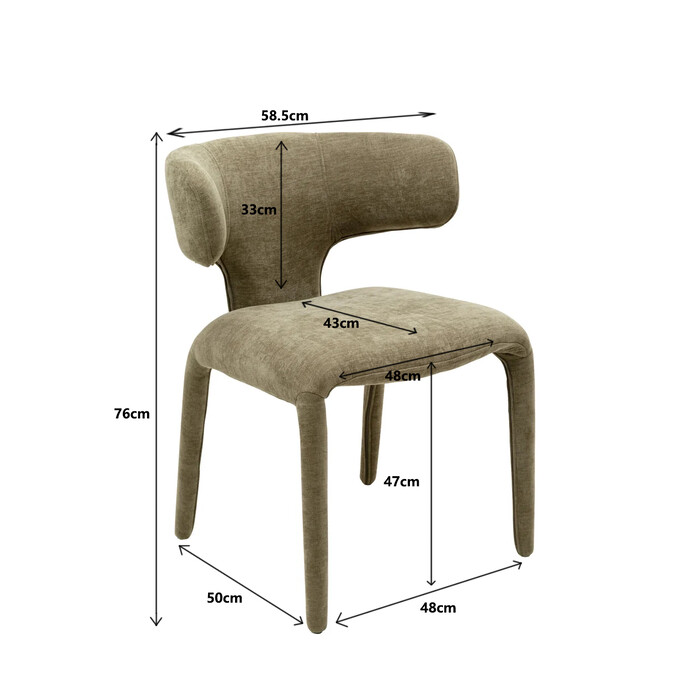 krzesło Tobi, krzesło Kare, krzesło tapicerowane, krzesło do jadalni, krzesło nowoczesne, nowoczesny design