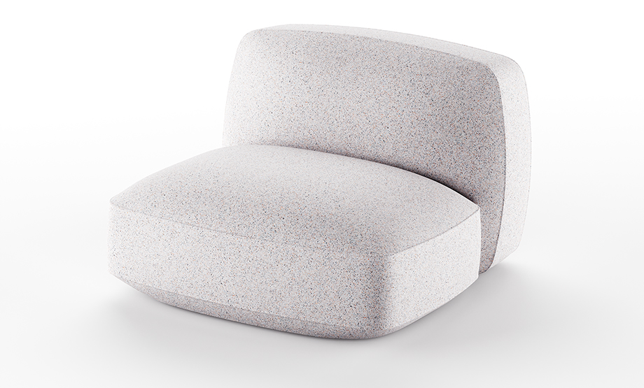 moduł serii Softer, moduł z tworzywa, sofa outdoorowa, sofa tarasowa, sofa ogrodowa, meble ogrodowe, meble Plust, meble włoskie