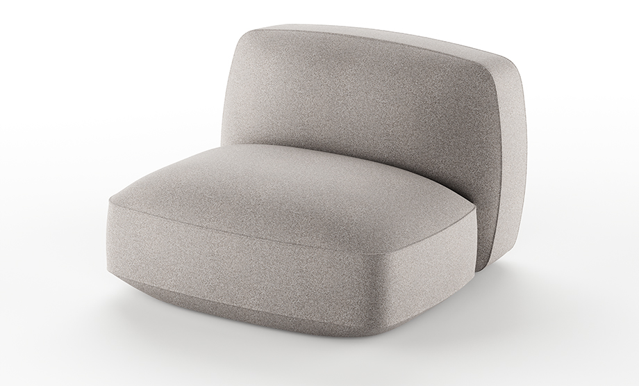 moduł serii Softer, moduł z tworzywa, sofa outdoorowa, sofa tarasowa, sofa ogrodowa, meble ogrodowe, meble Plust, meble włoskie