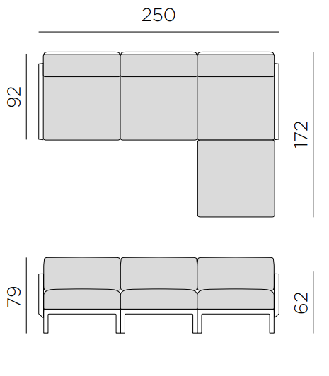 sofa Maximo Nardi, sofa na taras, sofa outdoor, włoski design