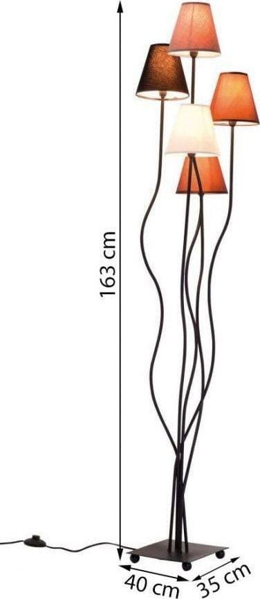 Lampa podłogowa Flexible Mocca Cinque Kare
