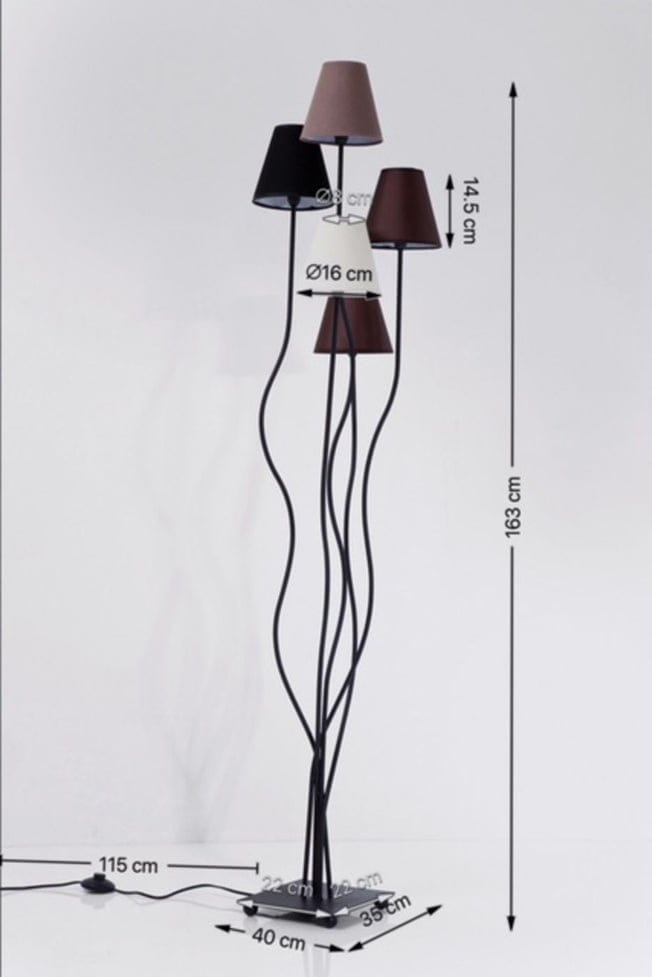 Lampa podłogowa Flexible Mocca Cinque Kare