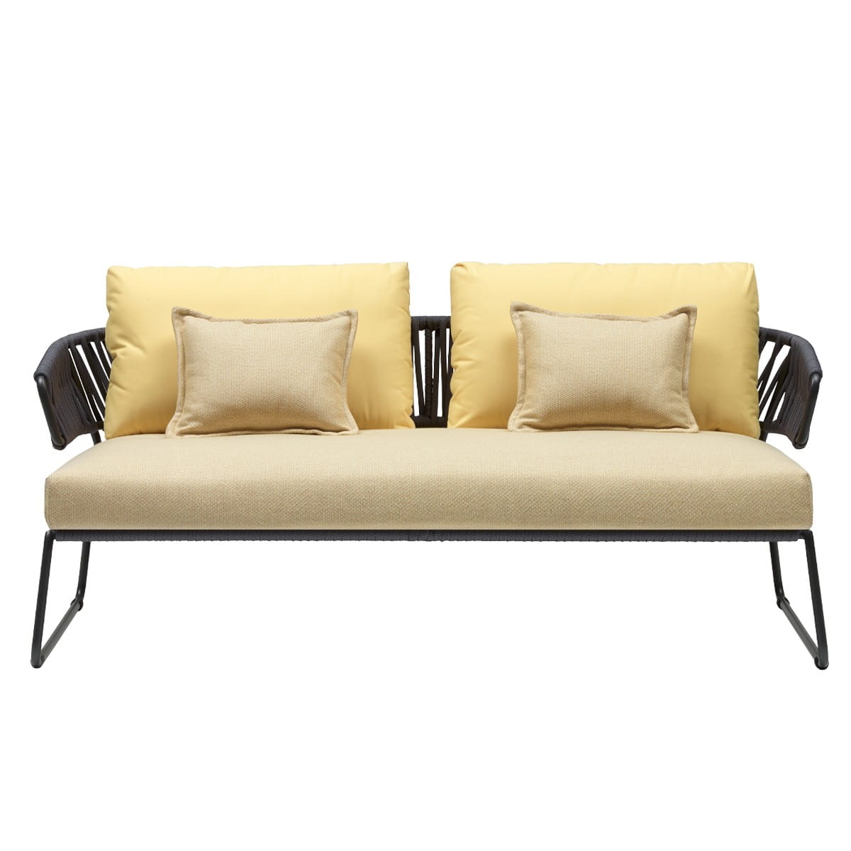 Sofa LISA FILÒ - rama w kolorze antracytowym