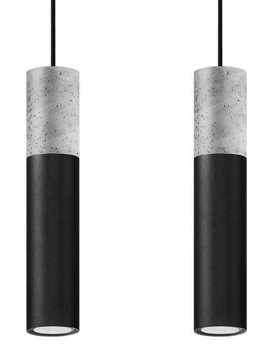 Lampa wisząca Borgio 2 czarna