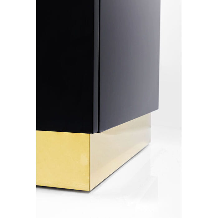 kredens Cracked Black Gold, kredens Kare Design, kredens do salonu, kredens do jadalni