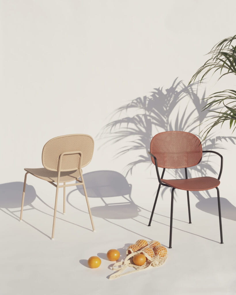 krzesło Tondina Slim, krzesło outdoorowe, krzesło do restauracji, włoski design, krzesło Infiniti
