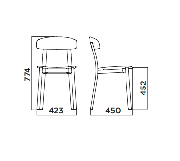 krzesło feluca pop, krzesło do jadalni, krzesło do restauracji, krzesło na taras, krzesło Infiniti, włoski design