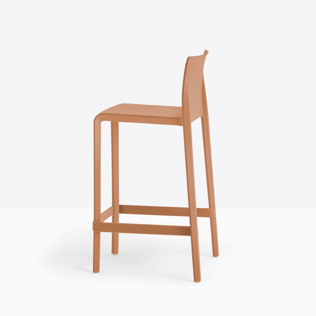 Hoker Volt 677 ceglany, hoker Pedrali, hoker do kuchni, hoker do jadalni, hoker do kawiarni, włoski design, nowoczesny design