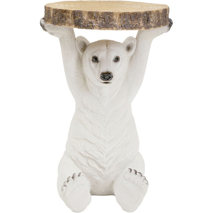Stolik kawowy Polar Bear Animal Kare, stolik kawowy zwierzęcy, stolik kawowy z motywem zwierzęcym