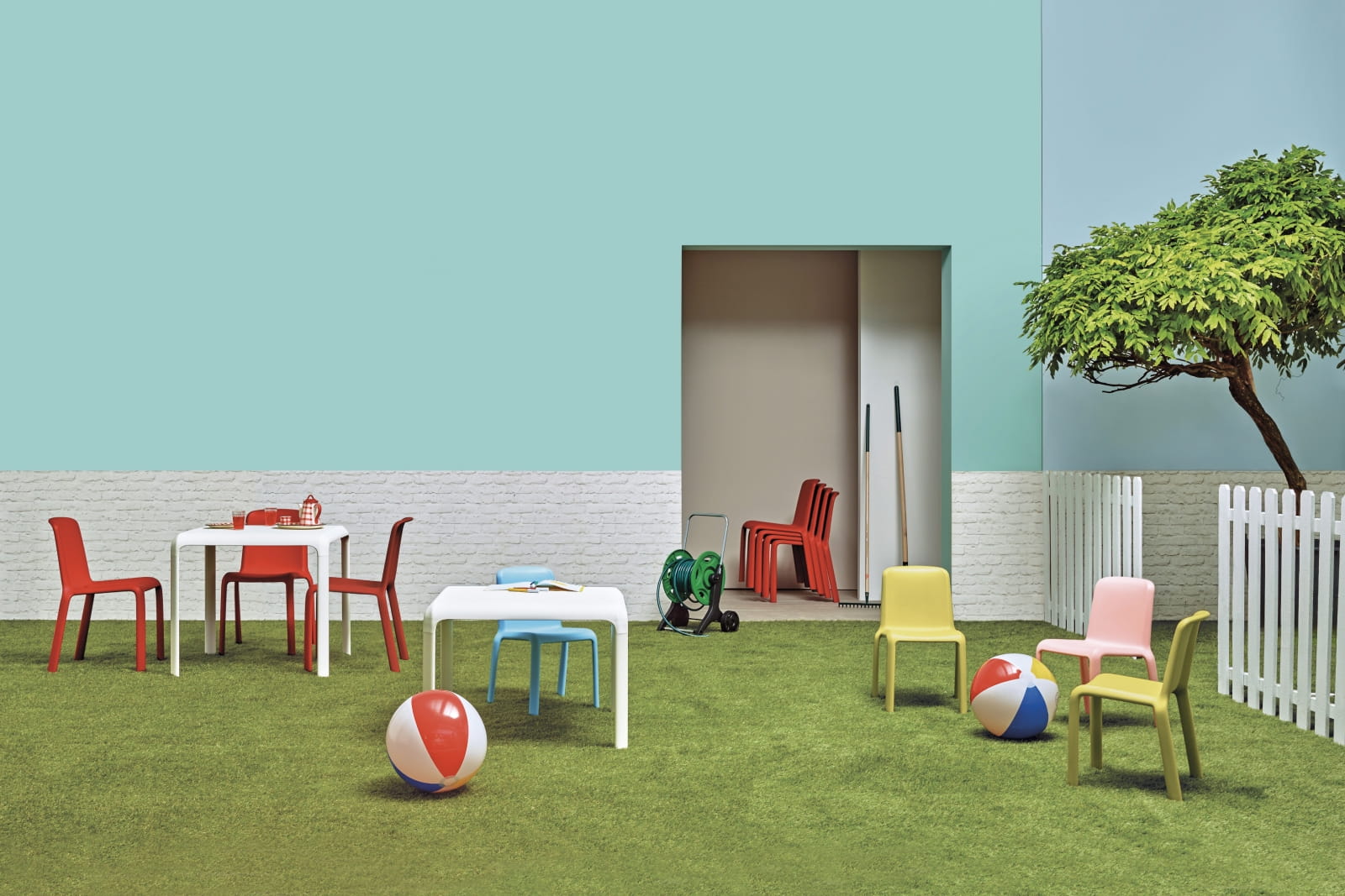 stół Snow, stół Pedrali, stół kwadratowy, stół biały, stół do jadalni, sół do restauracji, stół outdoor, nowoczesny design, włoski design