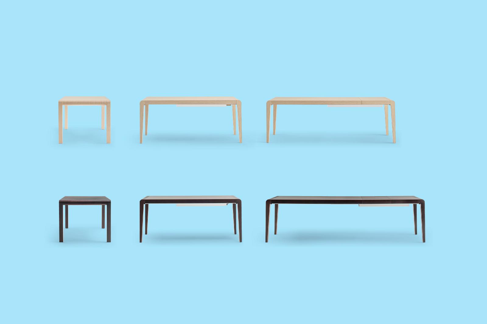stół Exteso rozkładany, stół Pedrali, stół drewniany, stół dębowy, sół do jadalni, nowoczesny design, włoski design