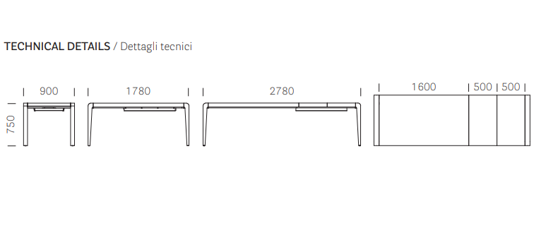 stół Exteso rozkładany, stół Pedrali, stół drewniany, stół dębowy, sół do jadalni, nowoczesny design, włoski design