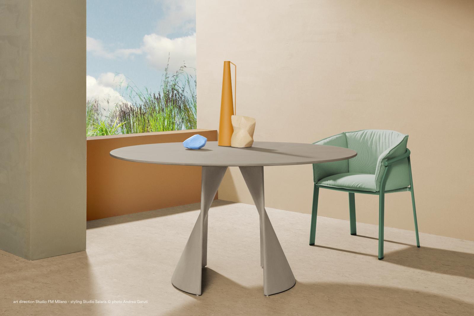 stół Anemos, stół Pedrali, stół okrągły, stół do jadalni, stół do restauracji, stół na taras, nowoczesny stół, nowoczesny design, włoski design