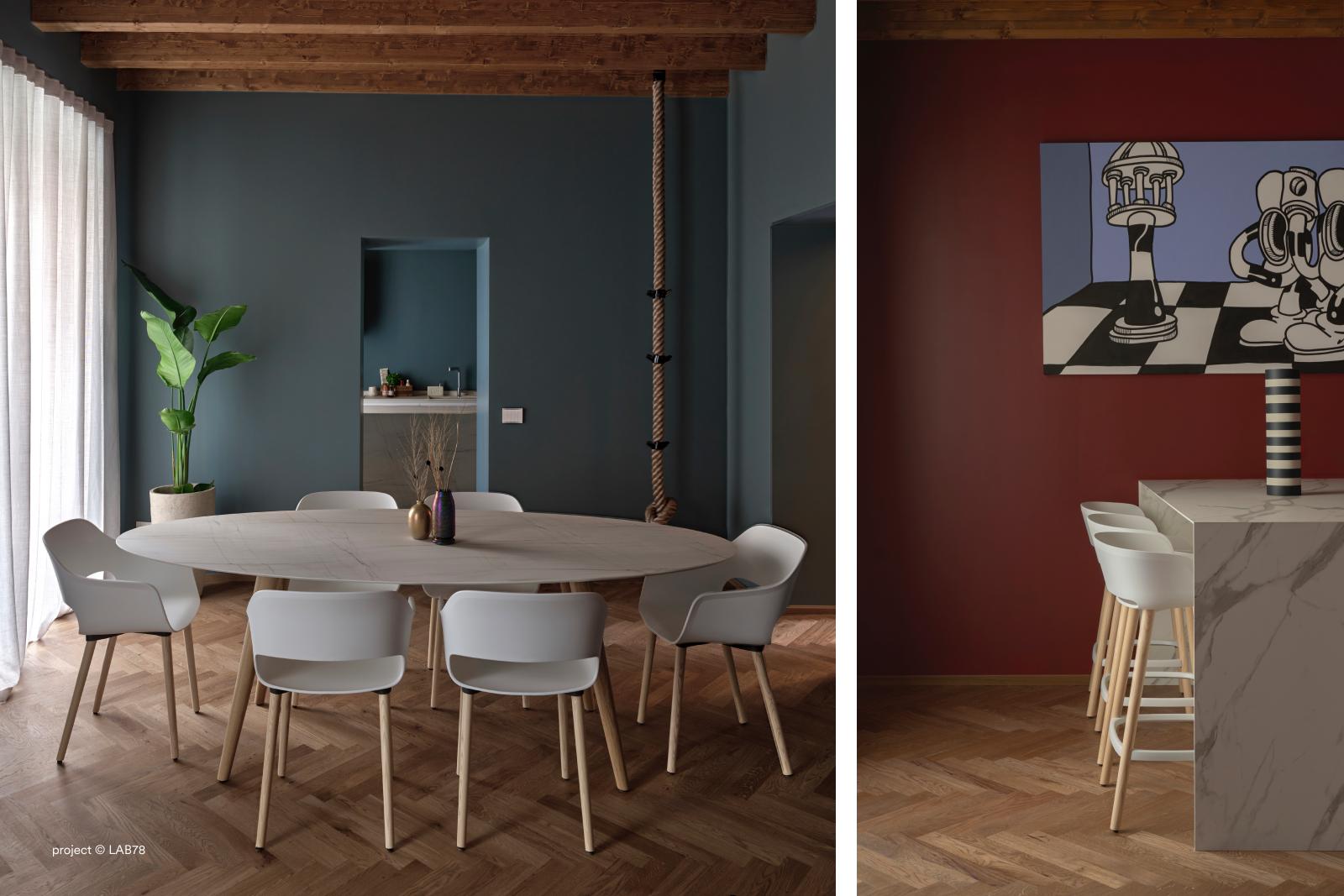 krzesło Babila, krzesło Pedrali, krzesło minimalistyczne, krzesło do jadalni, krzesło do kuchni, krzesło konferencyjne, nowoczesny design, włoski design