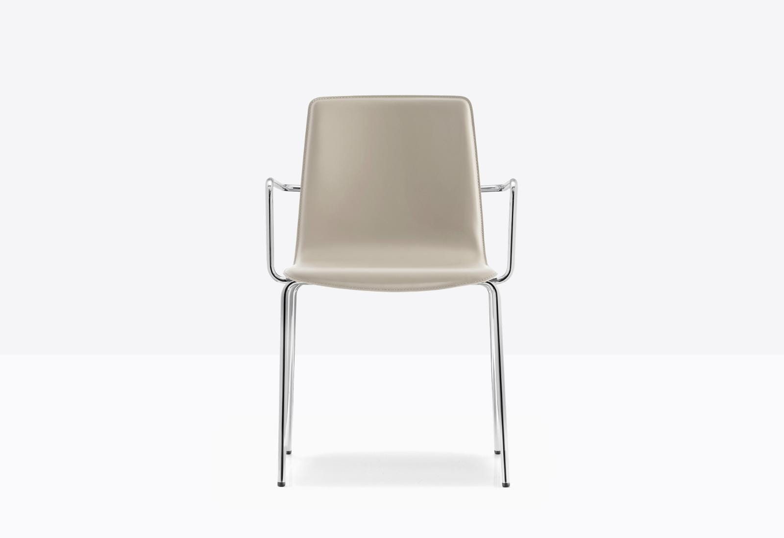 krzesło Inga, krzesło Pedrali, krzesło stalowe, krzesło skórzane, krzesło do jadalni, krzesło do kuchni, nowoczesny design, włoski design