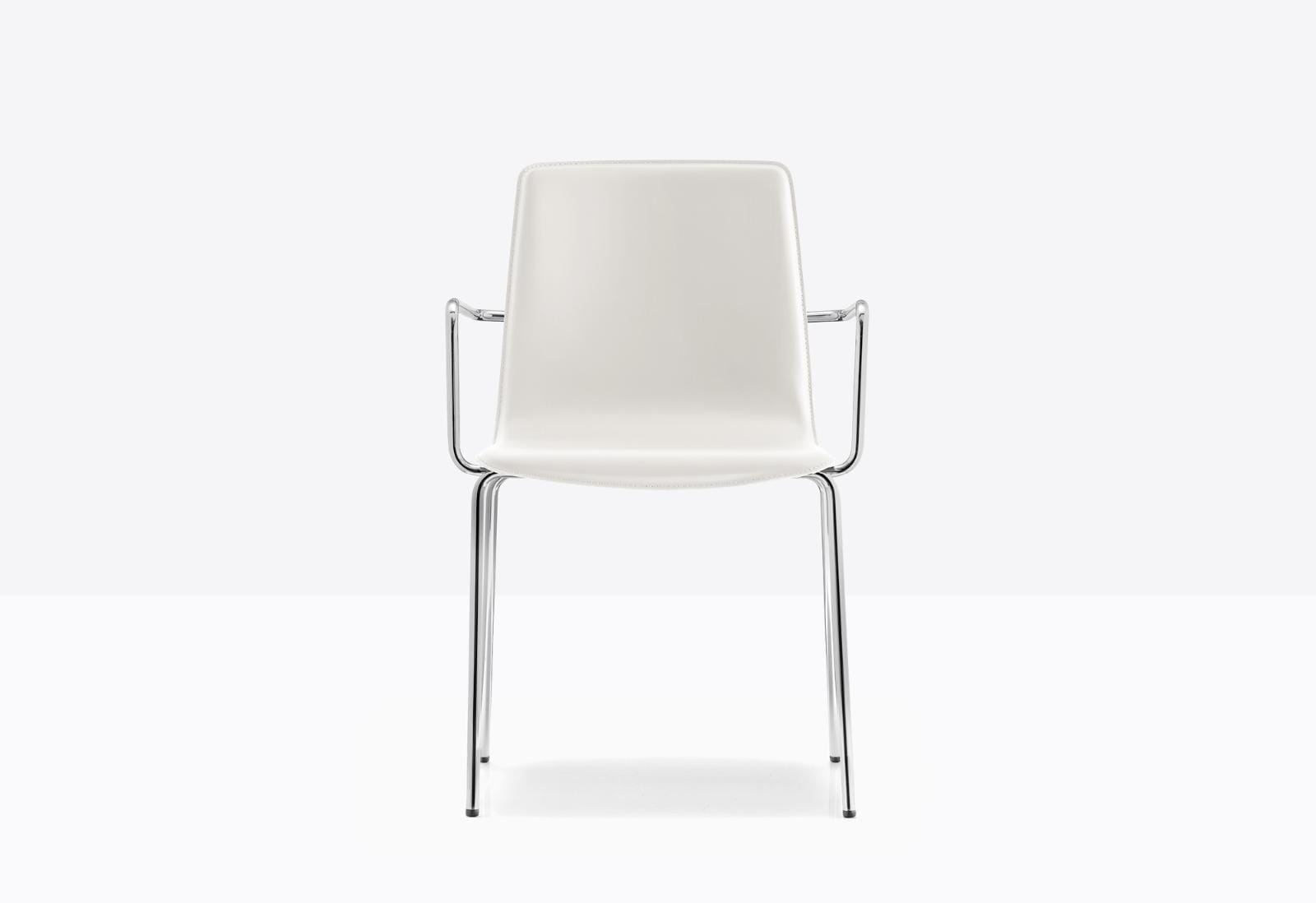 krzesło Inga, krzesło Pedrali, krzesło stalowe, krzesło skórzane, krzesło do jadalni, krzesło do kuchni, nowoczesny design, włoski design