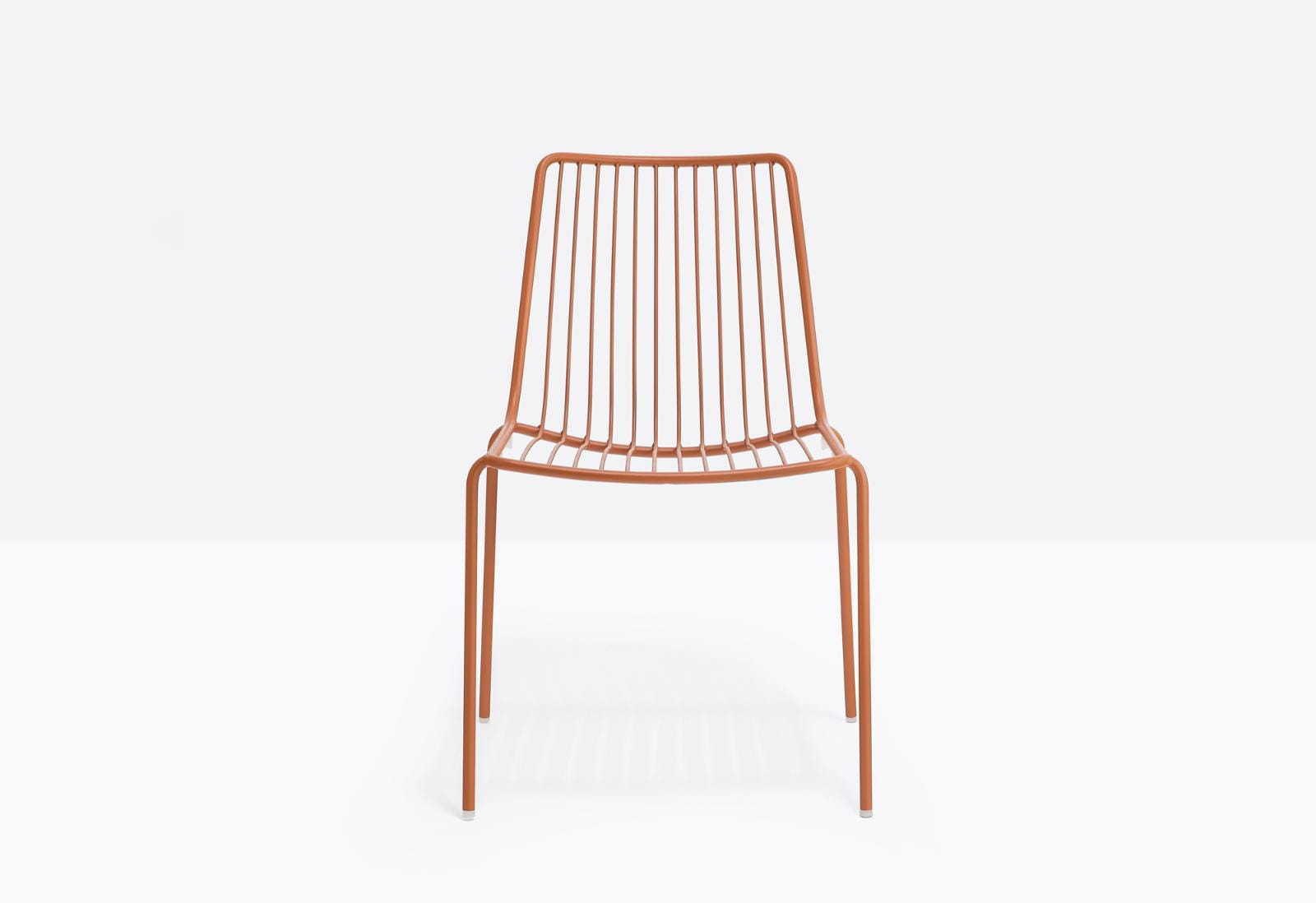 krzesło Nolita, krzesło Pedrali, krzesło stalowe, krzesło na taras, krzesło do restauracji, krzesło outdoorowe, włoski design, nowoczesny design