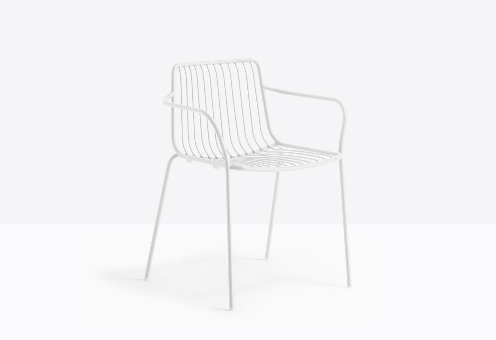 krzesło Nolita, krzesło Pedrali, krzesło stalowe, krzesło na taras, krzesło do restauracji, krzesło outdoorowe, włoski design, nowoczesny design
