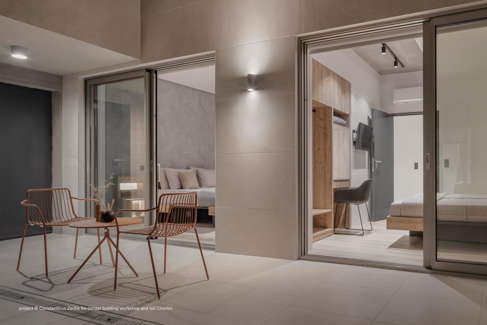 krzesło Nolita, krzesło Pedrali, krzesło stalowe, krzesło na taras, krzesło do restauracji, krzesło outdoorowe, włoski design, nowoczesny design