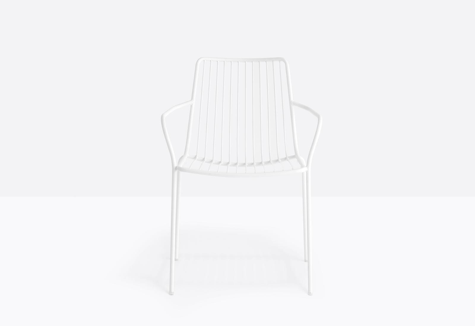 krzesło Nolita, krzesło Pedrali, krzesło stalowe, krzesło na taras, krzesło do restauracji, krzesło outdoorowe, włoski design, nowoczesny design