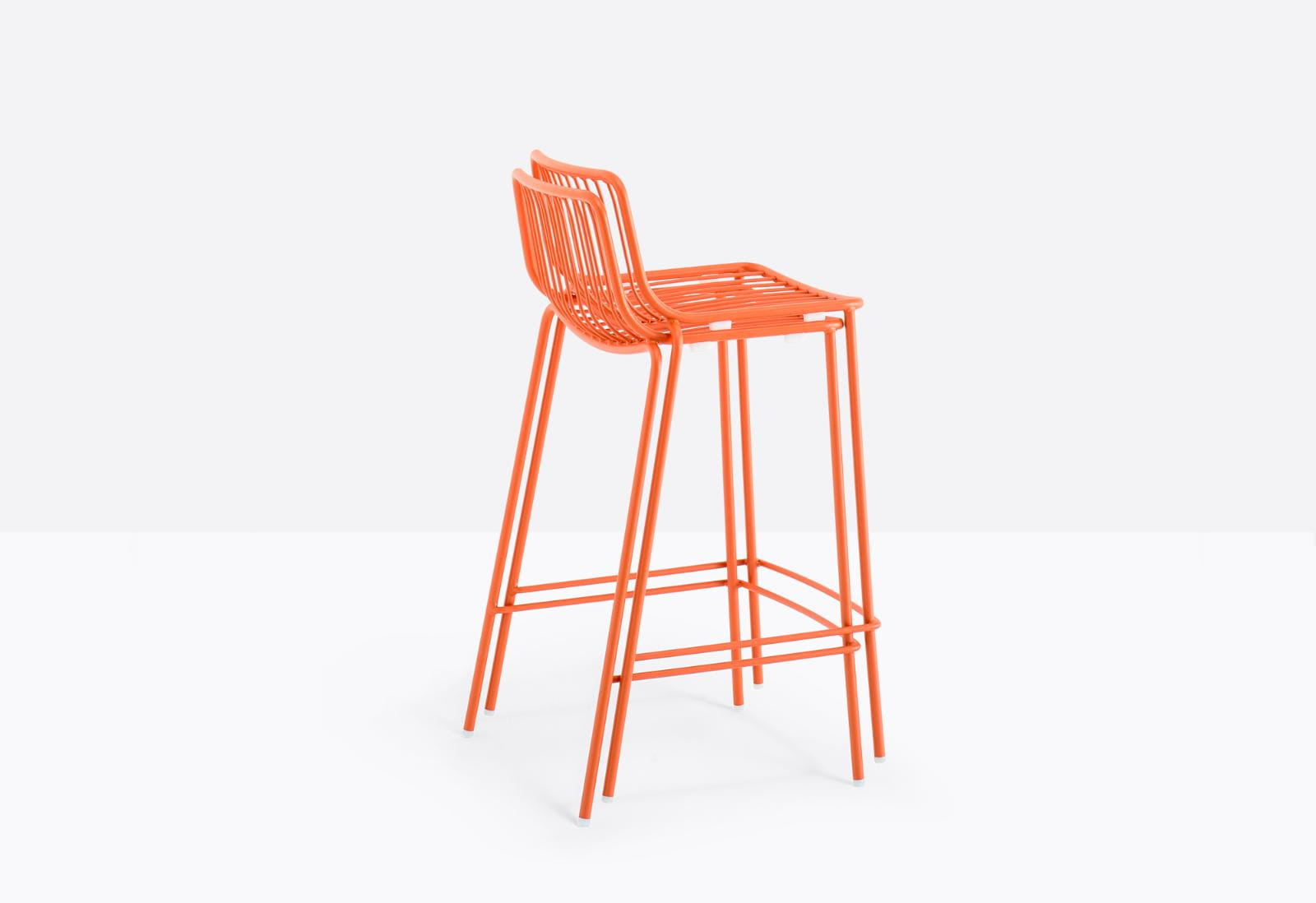 hoker Nolita, hoker Pedrali, hoker stalowy, hoker na taras, hoker do restauracji, hoker outdoorowy, włoski design, nowoczesny design