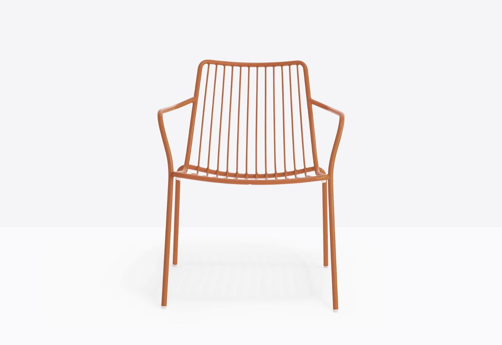 krzesło Nolita, krzesło Pedrali, krzesło stalowe, krzesło na taras, krzesło do restauracji, krzesło outdoorowe, włoski design, nowoczesny design
