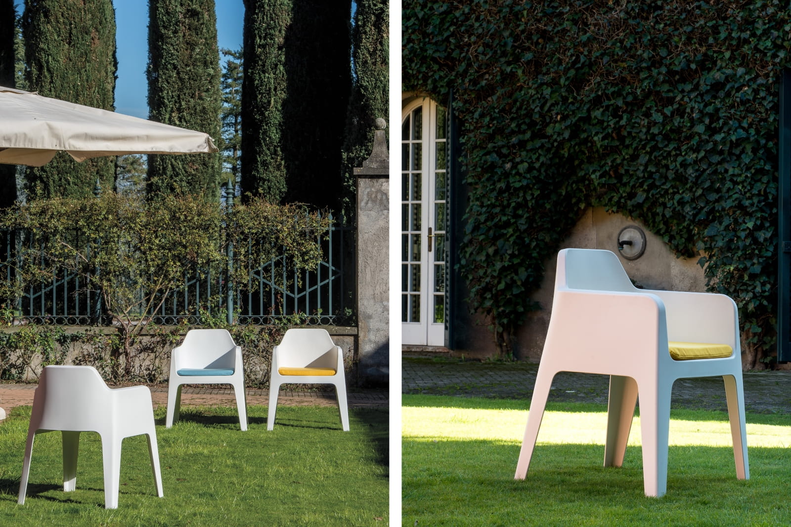 krzesło Plus, krzesło Pedrali, krzesło outdoorowe, krzesło na taras, krzesło z tworzywa, krzesło do ogrodu, krzesło do restauracji, nowoczesny design, włoski design