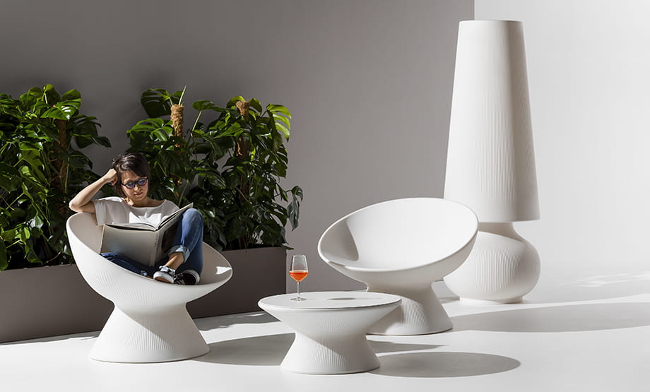 fotel Fade Relax, fotel Plust, fotel outdoorowy, fotel na taras, fotel do ogrodu, fotel odporny na warunki atmosferyczne, fotel z tworzywa, nowoczesny design, włoski design