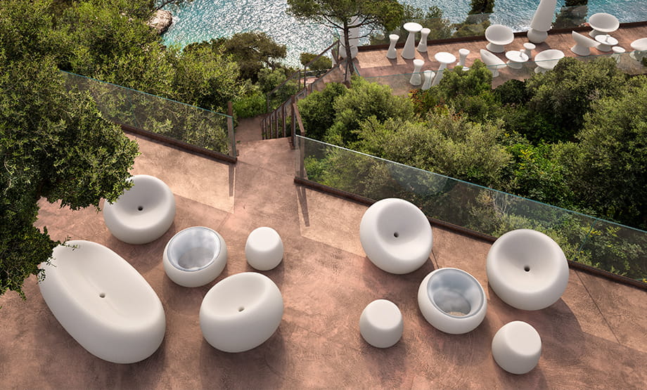 fotel Boom, fotel Plust, fotel outdoorowy, fotel na taras, fotel z tworzywa, fotel do ogrodu, nowoczesny design, włoski design
