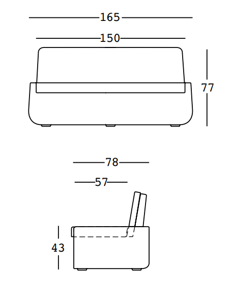 sofa Bold, sofa Plust, sofa na taras, sofa do ogrodu, sofa outdoorowa, sofa odporna na warunki atmosferyczne, włoski design, nowoczesny design