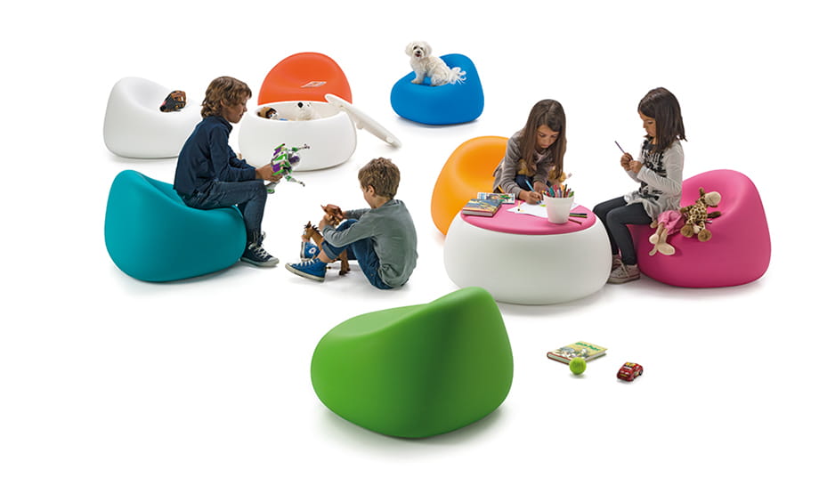 fotel Gumball Junior, fotel Plust, fotel outdoorowy, fotel na taras, fotel do ogrodu, fotel odporny na warunki atmosferyczne, fotel z tworzywa, nowoczesny design, włoski design