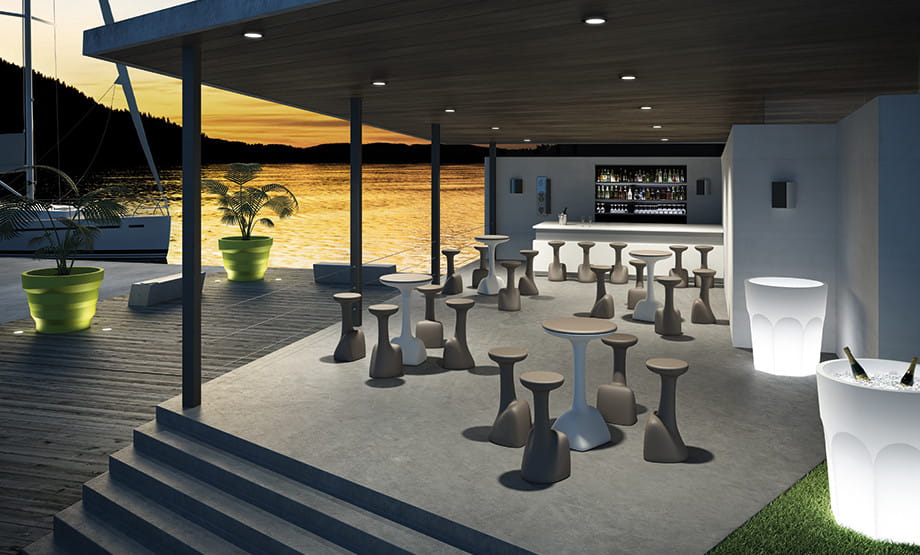 donica Cubalibre, donica Plust, donica z tworzywa, donica outdoorowa, donica na taras, donica do ogrodu, włoski design, nowoczesny design