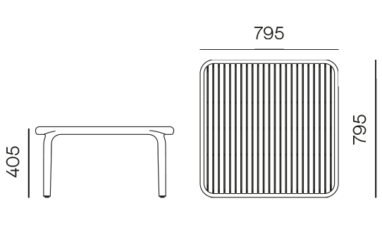 Stolik outdoorowy, stolik na dwór, stolik odporny na warunki atmosferyczne, stolik pomocniczy, stolik kawowy do ogrodu