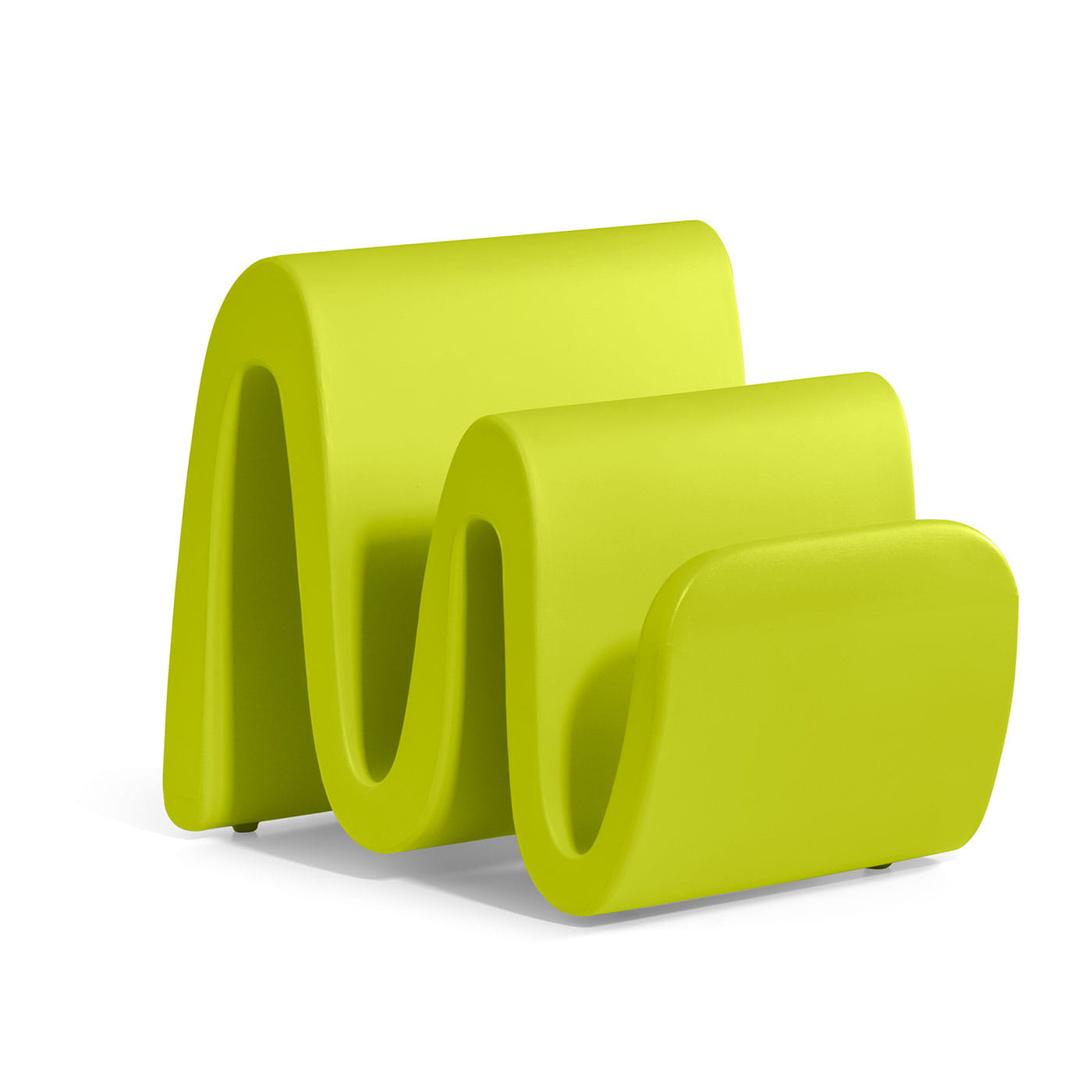 Stojak na gazety Wave Lyxo Design, stojak na gazety designerski, stojak na gazety z tworzywa sztucznego, stojak na gazety outdoorowy, stojak na gazety na dwór