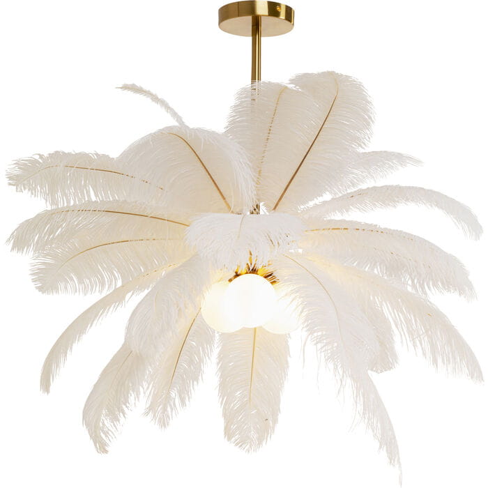 lampa Kare, lampa Feather Palm, lampa pióra, lampa do salonu, lampa ekstrawagancka, lampa nowoczesna, wyjątkowa lampa, lampa do sypialni
