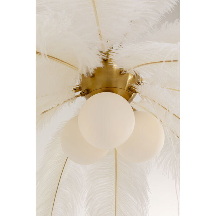 lampa Kare, lampa Feather Palm, lampa pióra, lampa do salonu, lampa ekstrawagancka, lampa nowoczesna, wyjątkowa lampa, lampa do sypialni