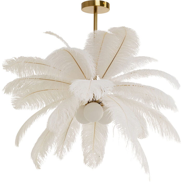lampa Kare, lampa Feather Palm, lampa pióra, lampa do salonu, lampa ekstrawagancka, lampa nowoczesna, wyjątkowa lampa, lampa do sypialni