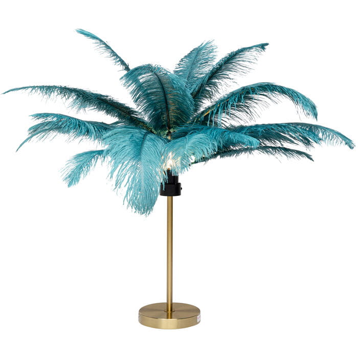 lampa stołowa Feather Palm, lampa stołowa Kare, lampa stołowa do salonu, lampa stołowa do sypialni, lampa pióra, nowoczesna lampa, ekstrawagancka lampa