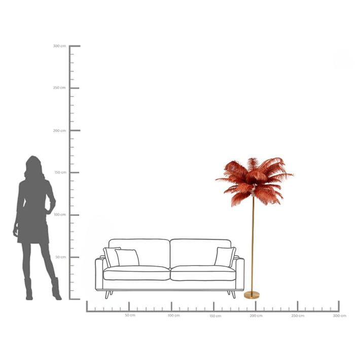 lampa podłogowa Feather, lampa Kare, lampa pióra, lampa do salonu, lampa do sypialni, ekstrawagancka lampa, wyjątkowa lampa