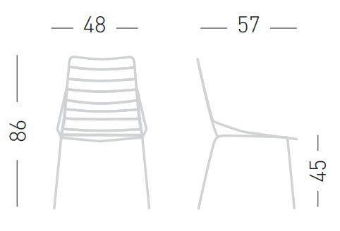 krzesło Link, krzesło Gaber, krzesło do restauracji, krzesło outdoorowe, krzesło na taras, krzesło metalowe, krzesło do przestrzeni komercyjnych