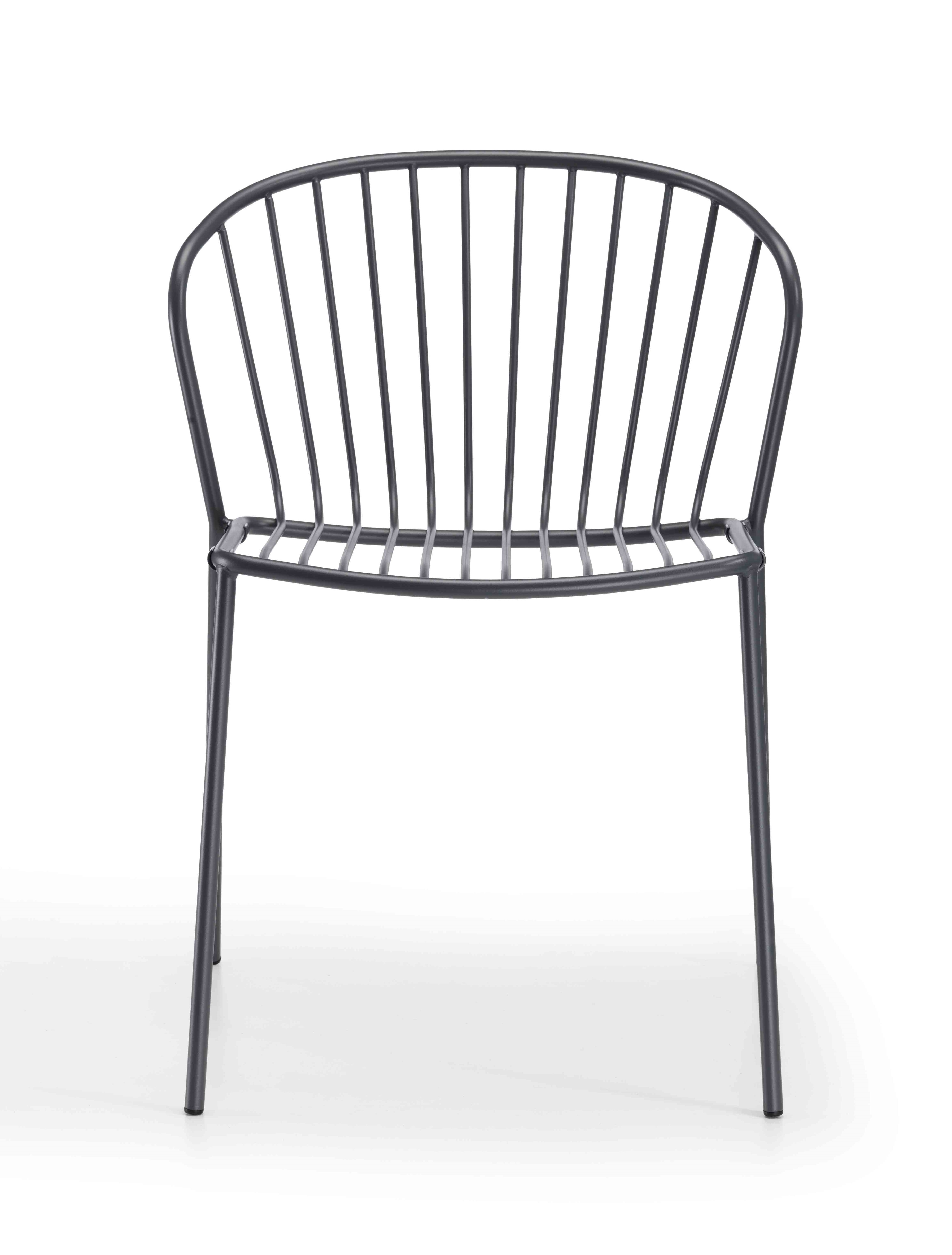 krzesło Amitha, styl industrialny, krzesło outdoor, krzesło do restauracji, minimalizm, trwałość, odporność na warunki, nowoczesny design, pręty stalowe, loft, meble komercyjne